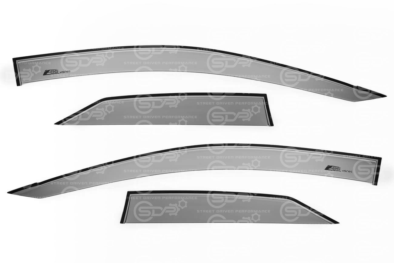 2008-2013 Cadillac CTS | Smoke Tinted Window Rain Deflectors Visors